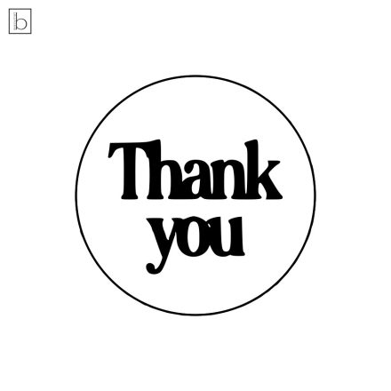Thank you 2 - feliratos kekszpecsét