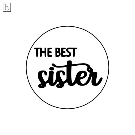 The best sister - feliratos kekszpecsét