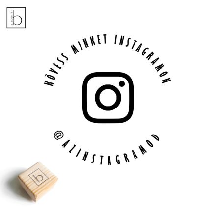 Kövess minket Instagram - Csomagolási pecsét