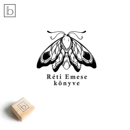 Könyvmoly - Ex libris pecsét