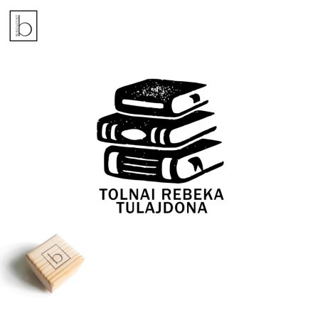 Három könyv - Ex libris pecsét