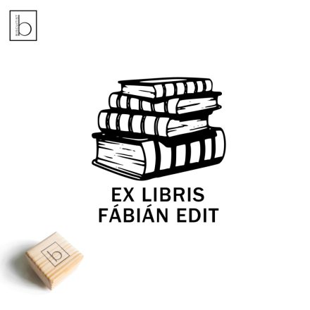 Négy könyv - Ex libris pecsét