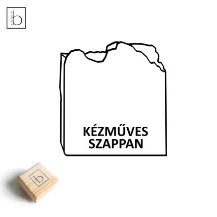 Saját felirat vastag betűvel - Személyre szabható szappanpecsét