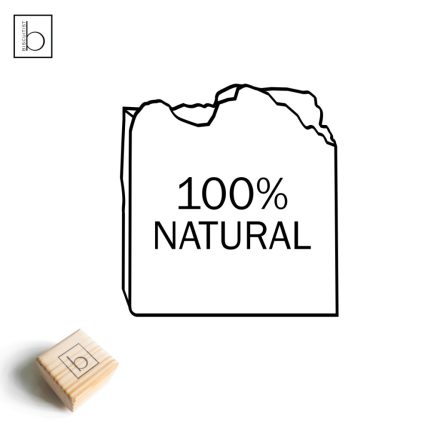 100% és saját felirat - Személyre szabható szappanpecsét